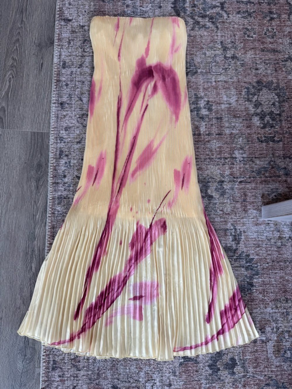 Abercrombie & Fitch Giselle Pleat Release Midi Dress